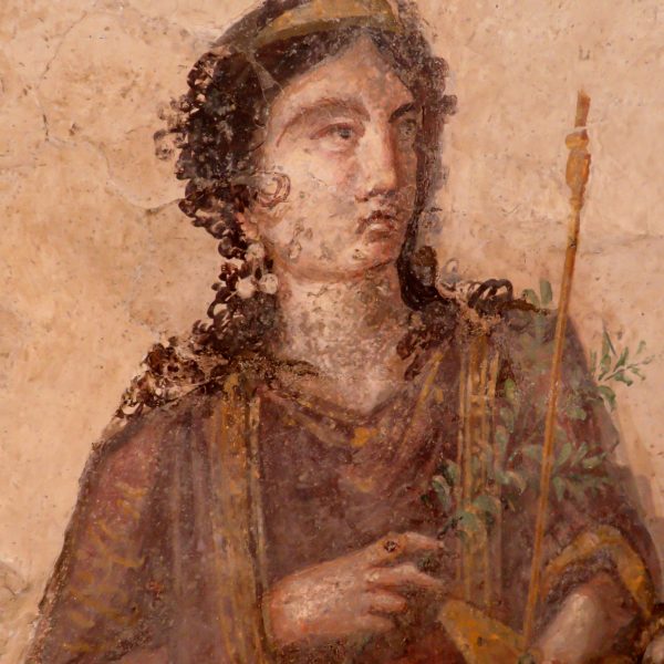 Фреска с изображением богини Венеры. Антиквариум в Помпеях.